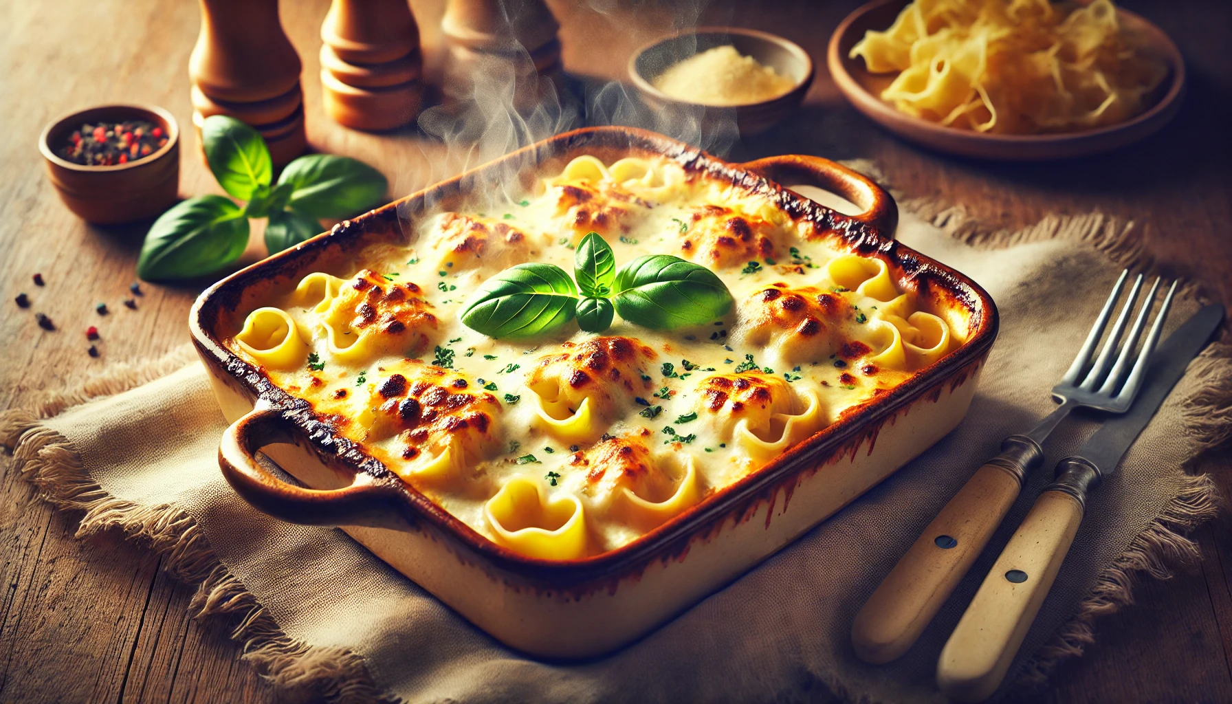 Nudel-Gorgonzola-Auflauf