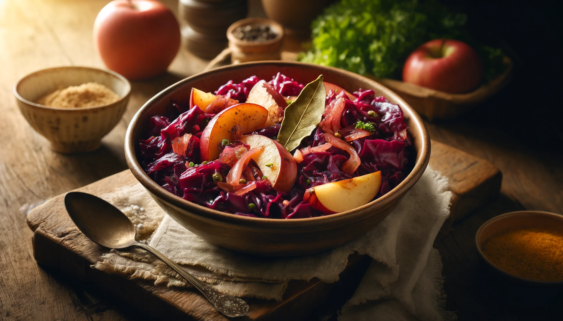 Würziger Apfel-Rotkohl
