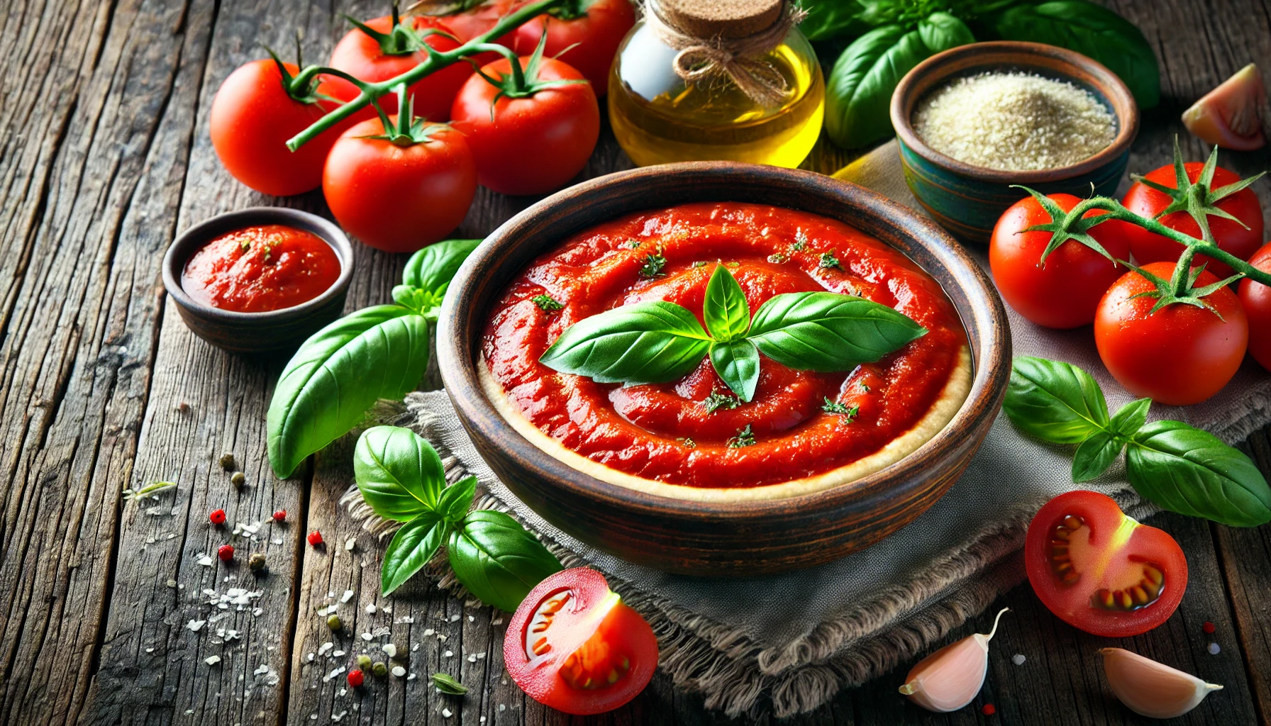 Italienische Pizza Tomatensauce