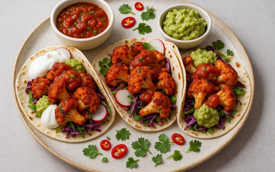 Vegane Blumenkohl-Tacos aus dem Airfryer