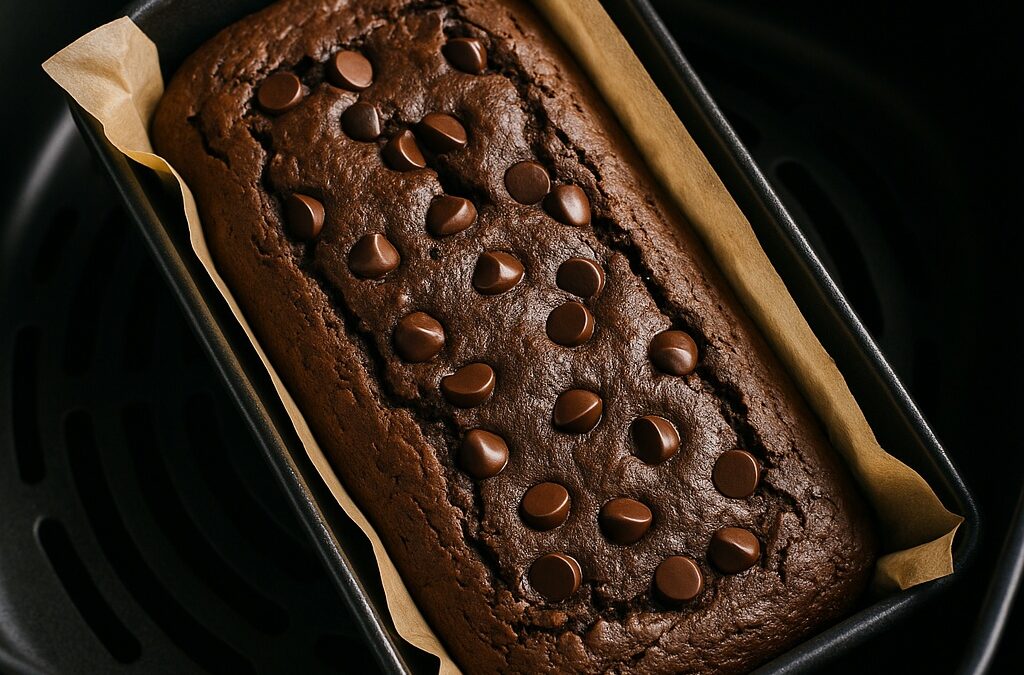 Schokoladen-Bananen-Browniekuchen aus dem Airfryer