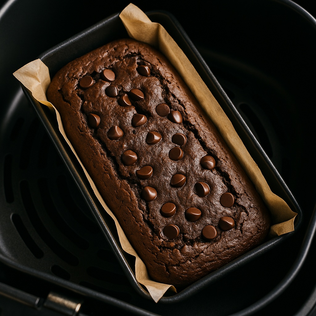 Schokoladen-Bananen-Browniekuchen aus dem Airfryer
